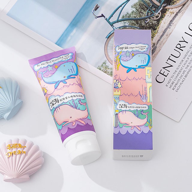 Sữa Rửa Mặt Làm Sạch Sâu Bổ Sung Collagen Xoermioy Cá Heo