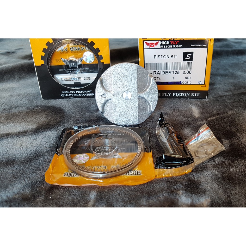 Bộ Piston Bạc HIGH FLY 58mm  -  FX 125, Raider 125 - ACR DOHC shop