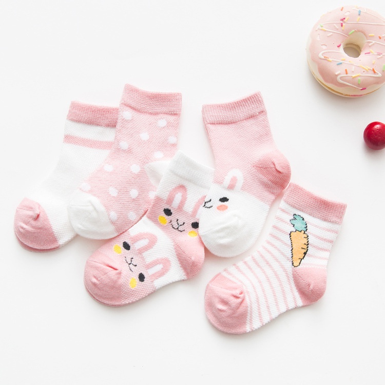Tất cho bé hình hoạt họa dễ thương, chất cotton thoáng khí, co giãn tốt cho bé trai và bé gái TA458