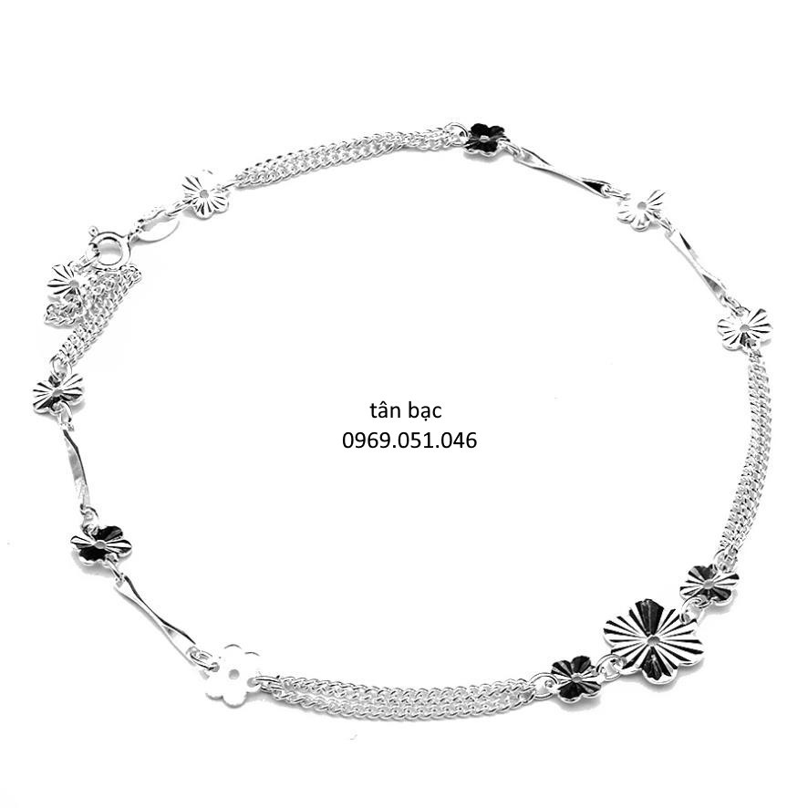 lắc chân nữ , bạc ta sáng đẹp , dày dặn , chắc chắn