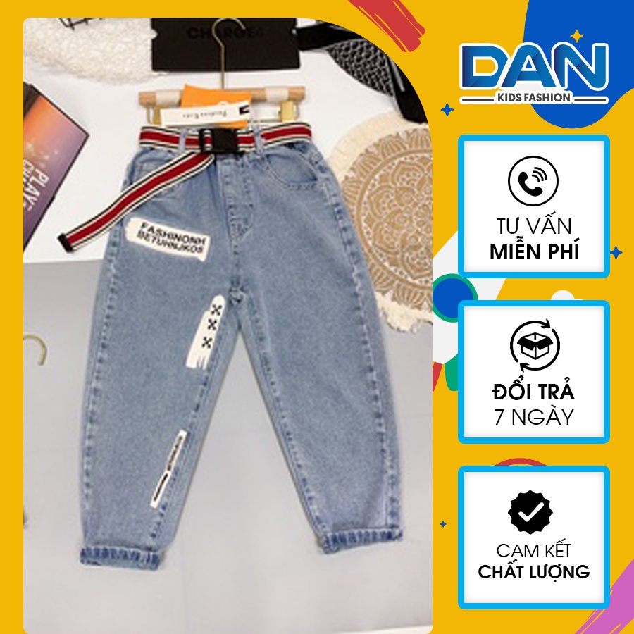 Quần bò ống chun bó dáng D KIDS thời trang, quần jean cho bé chất vải bò co giãn KH0615