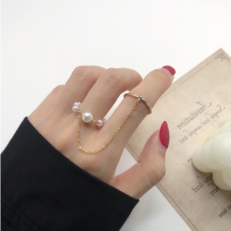 Nhẫn IF YOU màu bạc thiết kế thời trang dành cho nữ