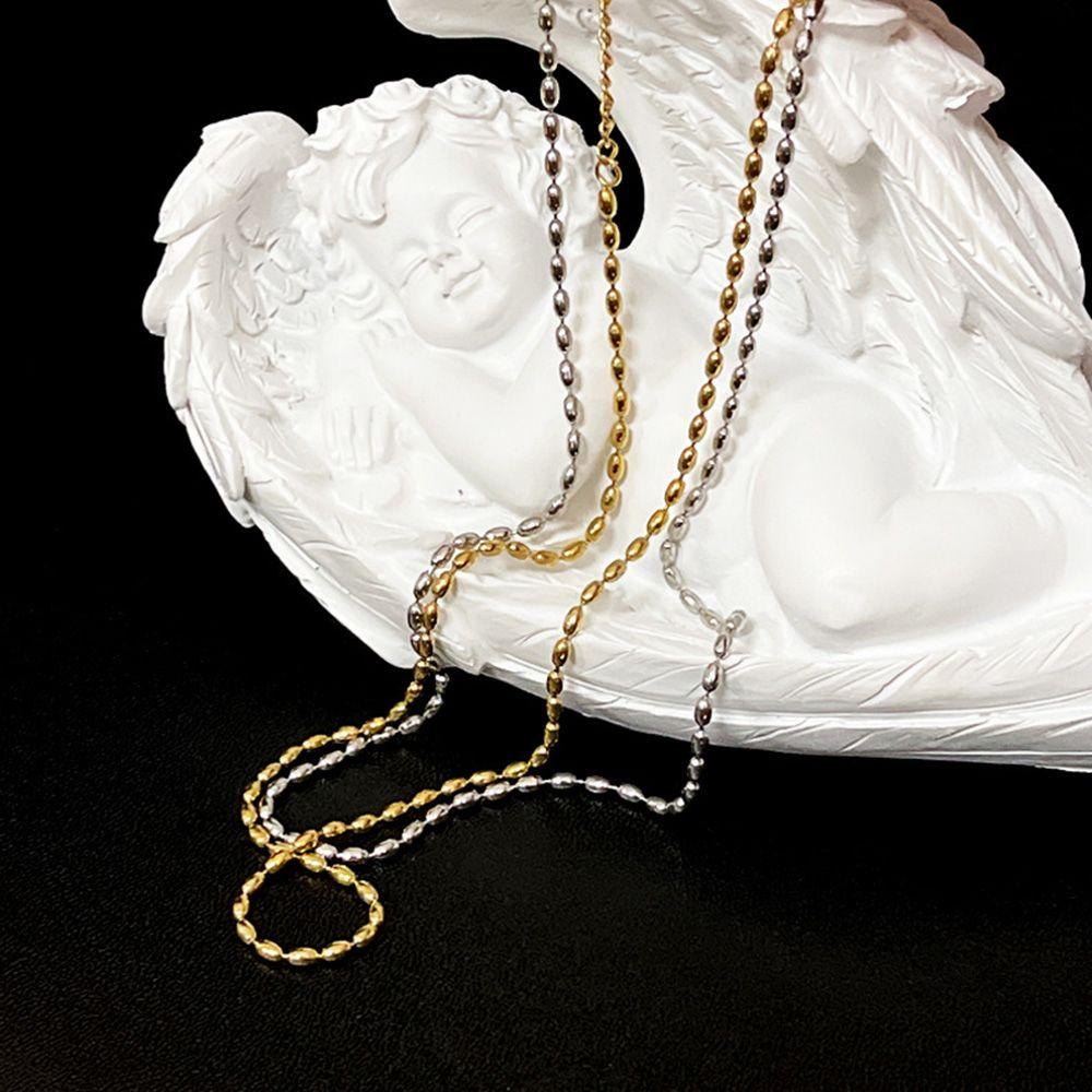 Vòng Cổ Xỏ Hạt Gạo Phong Cách Cổ Điển Dành Cho Nữ