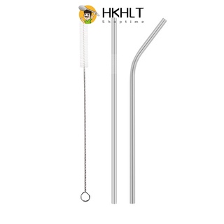 Set 3 Món Gồm Ống Hút Thép Không Gỉ Và Cọ Rửa Tiện Dụng