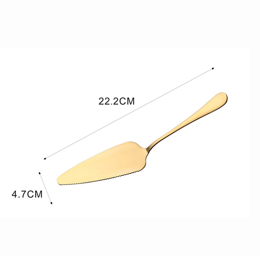 Kitchen Accessories Pastry Making Serrated Edge Stainless Steel Cake Spatula Pie Cutter Cake Server Pizza Shovel