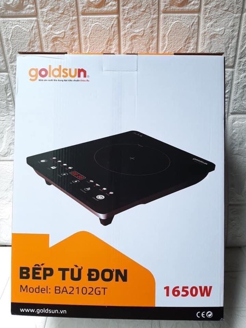 🍀Bếp từ cảm ứng Goldsun BA2102GT KÈM NỒI LẨU