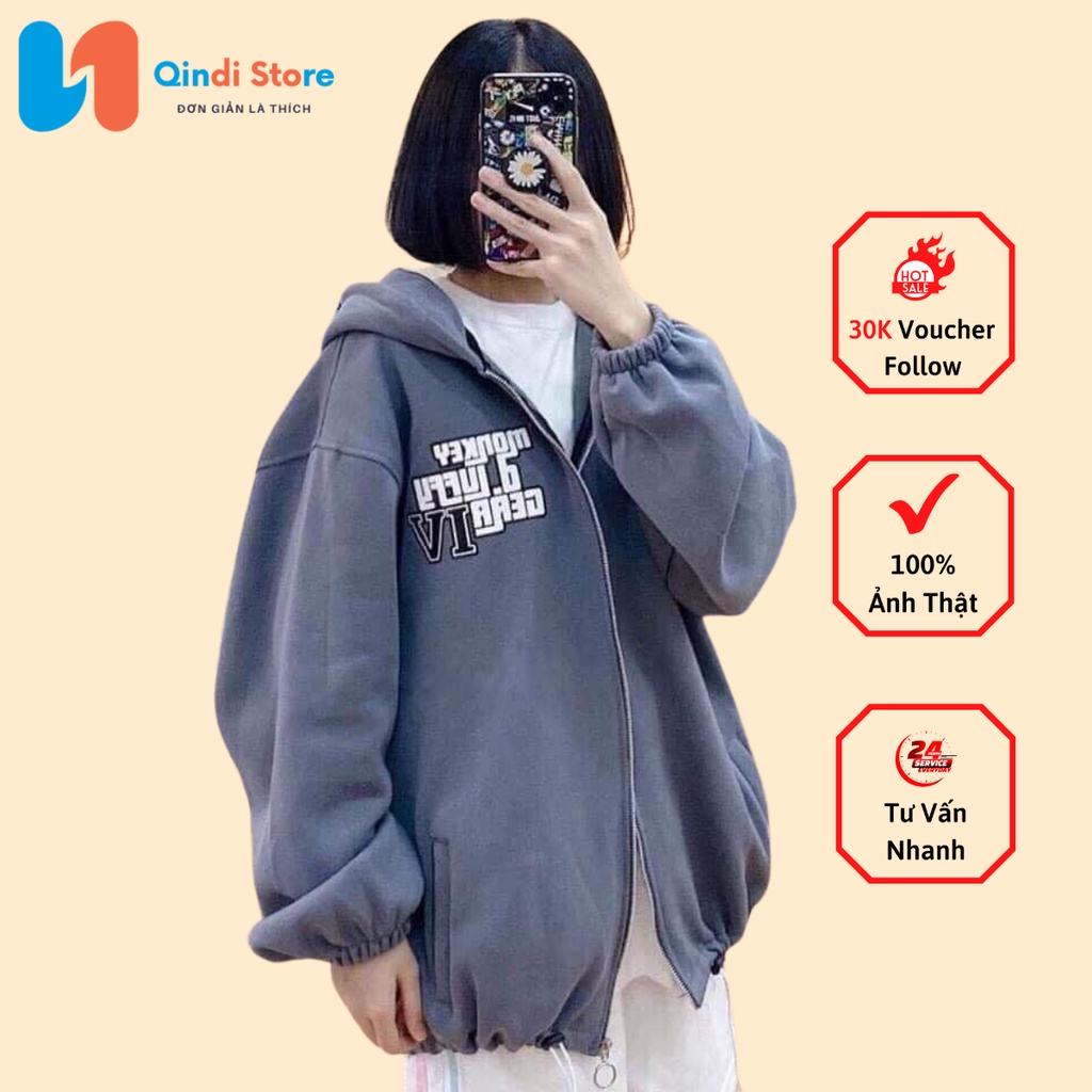 [Có Video +Ảnh Thật] Áo Nỉ Monkey Truyện Tranh Qindi Store MS 665 | BigBuy360 - bigbuy360.vn