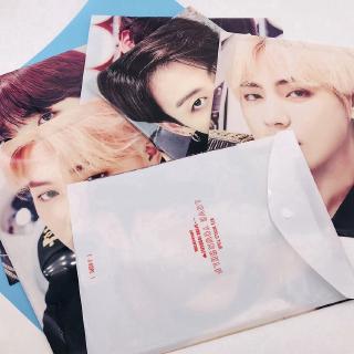 Túi đựng tài liệu in hình dễ thương cho fan BTS