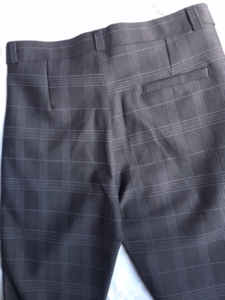 Quần cotton sọc dây kéo
