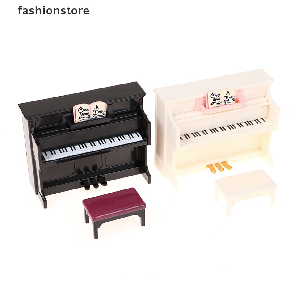 Đàn Piano Nhựa Mini Tỉ Lệ 1 / 12 Trang Trí Nhà Búp Bê