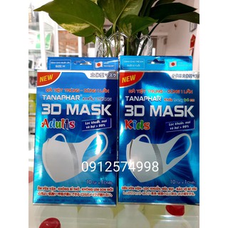 Khẩu trang 3D Mask người lớn, trẻ em (hộp 10 cái)