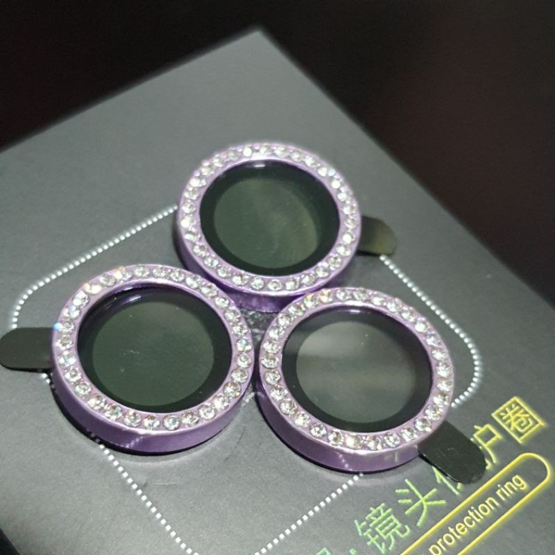 Màu Tím 14 pro max _ dán camera đính đá lấp lánh