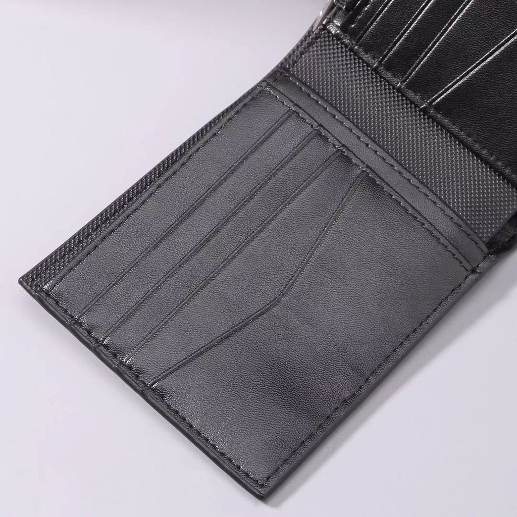 Ví Da Lacoste Dáng Ngắn Gập Đôi Thời Trang Cho Nam Nữ