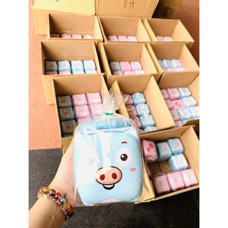 Két sắt mini hình heo con có khóa