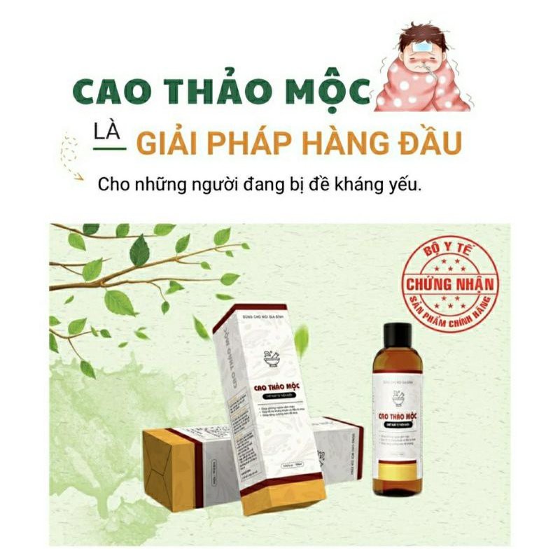 [Chính Hãng] Cao xông thảo mộc giải pháp tăng sức đề kháng trong mùa dịch - một chai 100ml