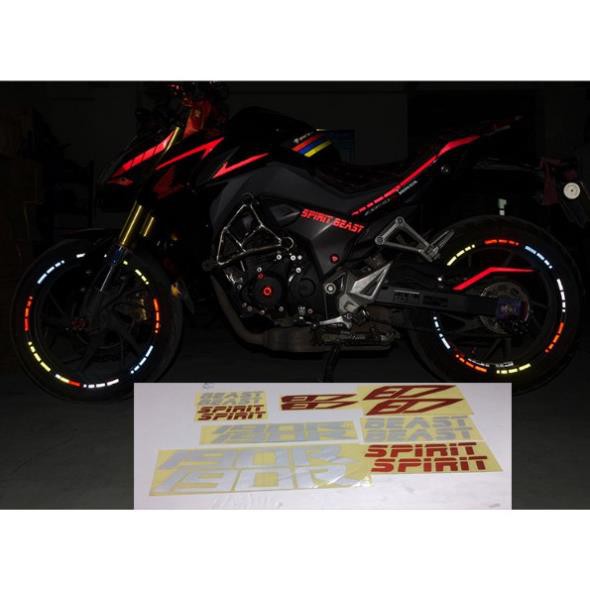 TEM PHẢN QUANG SPIRIT BEAST CB190R CHÍNH HÃNG
