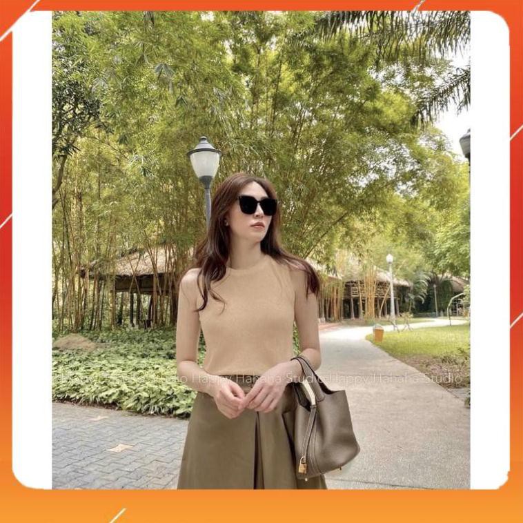 [ICB0511 giảm 25% tối đa 30k đơn 50k] Set Chân Váy Xếp Ly Kaki Mix Áo Sát Nách Chất  Tăm Siêu Đẹp | BigBuy360 - bigbuy360.vn