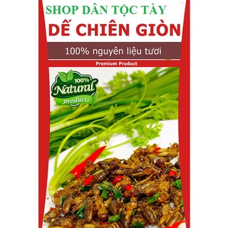 Dế chiên giòn, đóng gói, ăn ngay