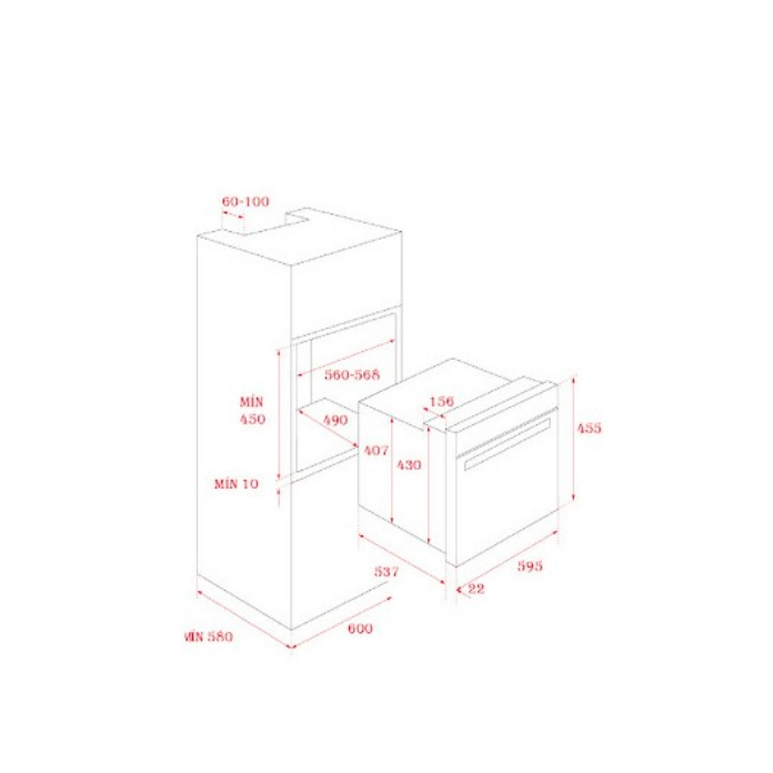 Lò Nướng Teka HLC 840 Hơi Nóng Đa Chiều - Nhập Khẩu Châu Âu Chính Hãng