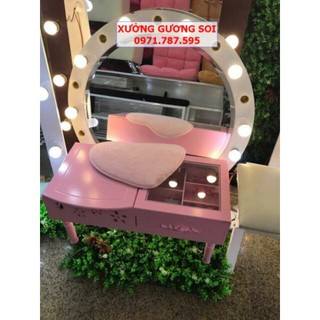 BÀN TRANG ĐIỂM GỖ NGỒI BỆT