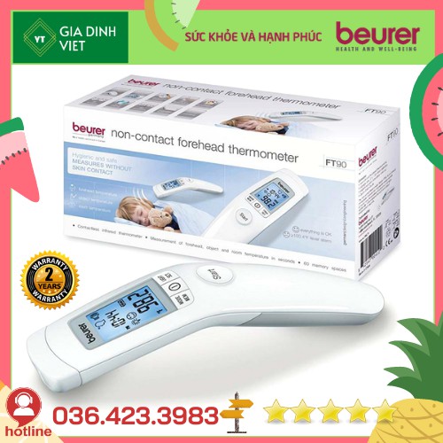 Nhiệt kế điện tử đo trán - Beurer FT90