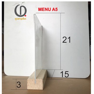 Stendee đế gỗ quang đức,Menu đé gỗ quang đức, menu mica quang đức