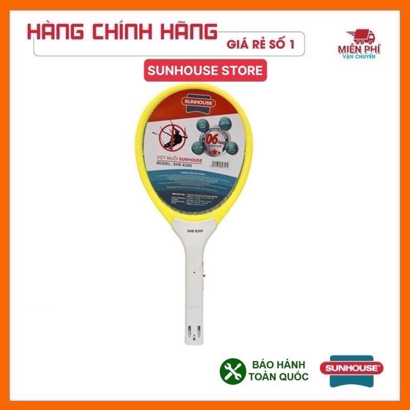 Vợt Muỗi SUNHOUSE SHE-E200,hàng chính hãng