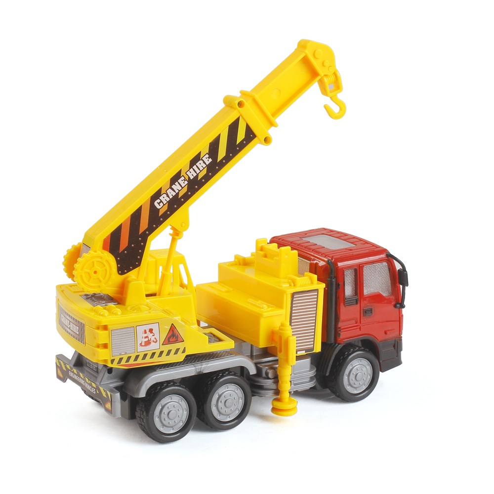 Đồ Chơi Mô Hình Xe Cần Cẩu- Xe Móc Đèn Pin Nhạc 3D Chính Hãng An Toàn Cho Bé