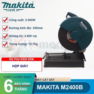 Máy cắt sắt bàn sử dụng đĩa 355mm 2000w makita m2400b - hàng chính hãng