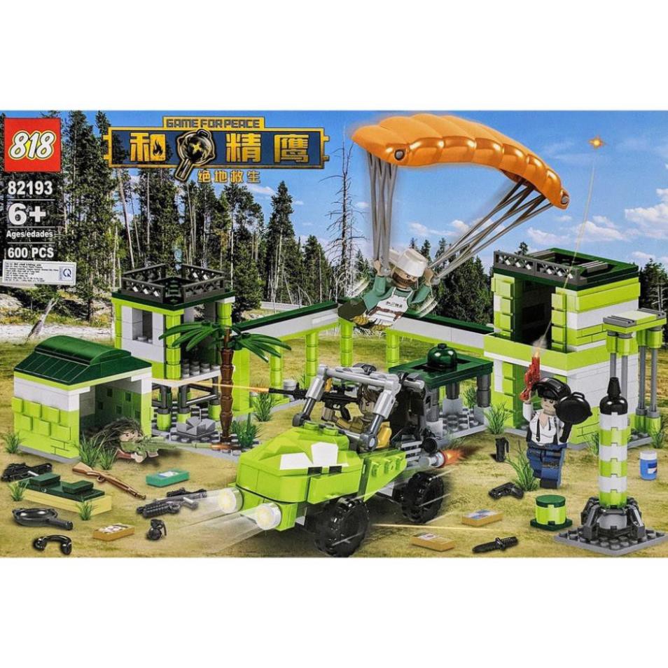 [Khai trương giảm giá] LEGO 600 miếng ghép - Lắp ráp cuộc chiến PUBG