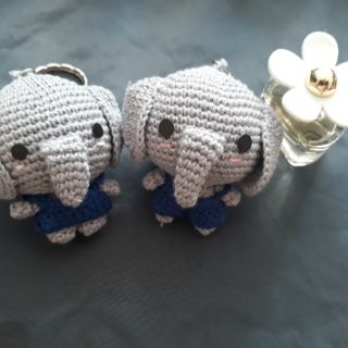 Móc khóa thú bông sợi cotton