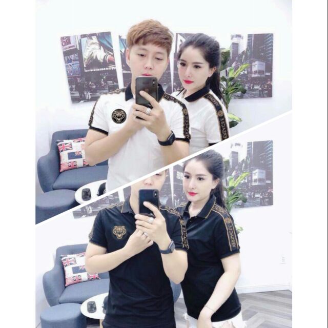 ÁO THUN CẶP CỔ TRỤ THUN COTTON