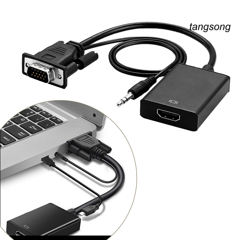 Cáp Chuyển Đổi Vga Sang Hdmi-Compatible Cho Máy Tính