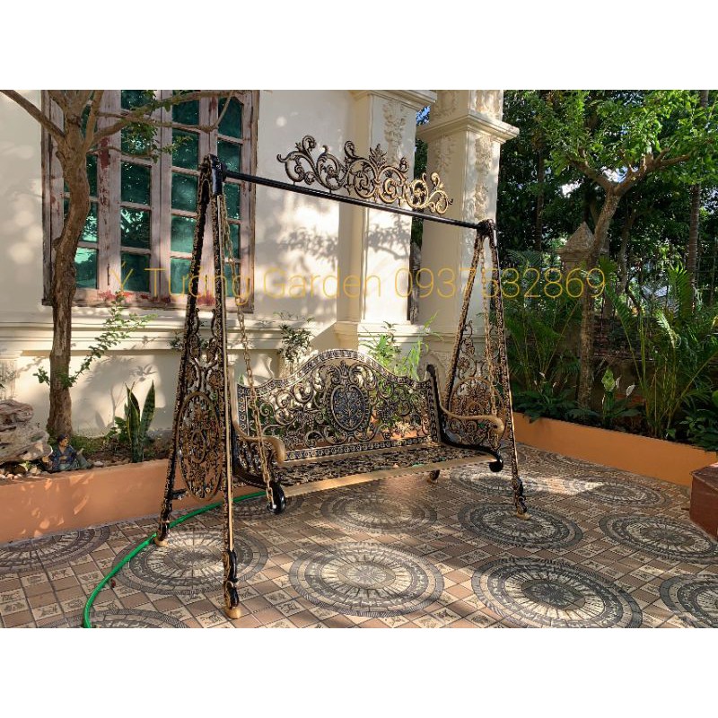 Xích đu sân vườn(nhôm đúc nghệ thuật cao cấp