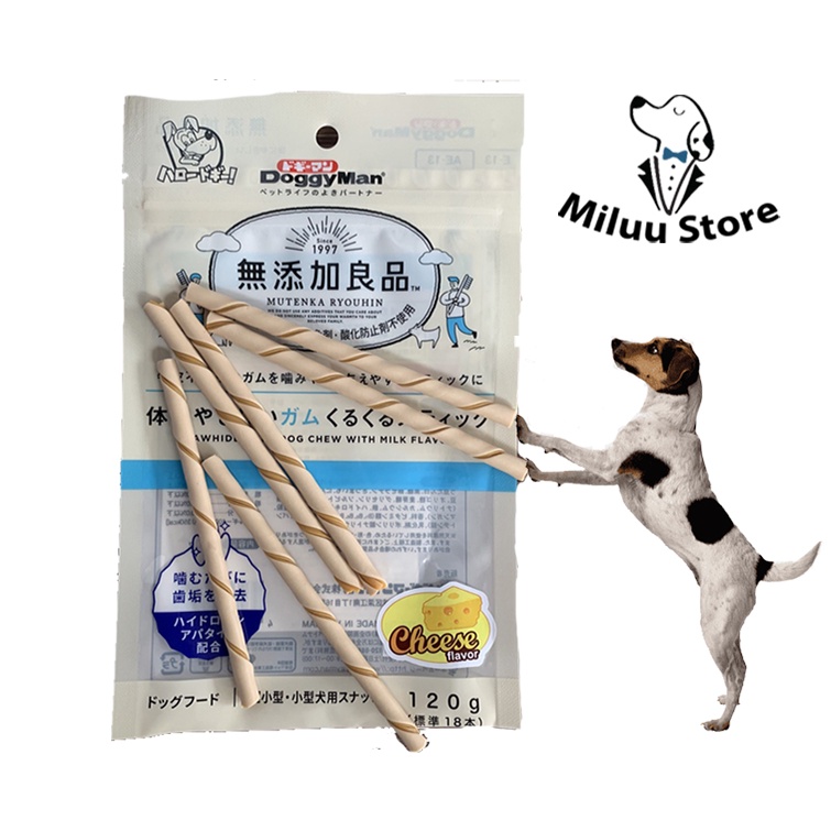 Que gặm hương phô mai cho chó DoggyMan 120gr (81938)