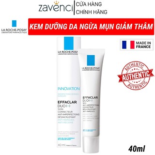 Kem Dưỡng Da La Roche-Posay Effaclar Duo+ Giúp Giảm Mụn Ngăn Ngừa Vết Thâm (40ml)
