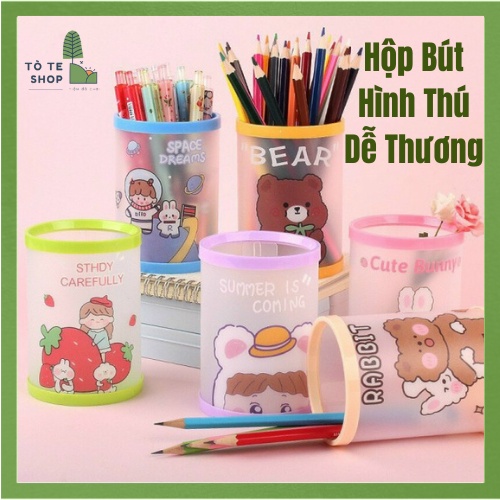 Hộp đựng bút hình thú dễ thương , hộp bút nhựa dẻo nhiều hình đáng yêu dúng để dựng bút và các dụng cụ vắn phòng khác