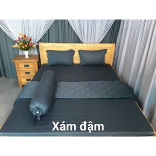 Bộ CHĂN GA THUN LẠNH HÀN QUỐC - MÀU TRƠN