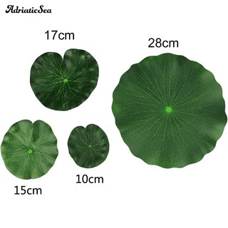 2 Lá Sen Giả Trang Trí Hồ Cá