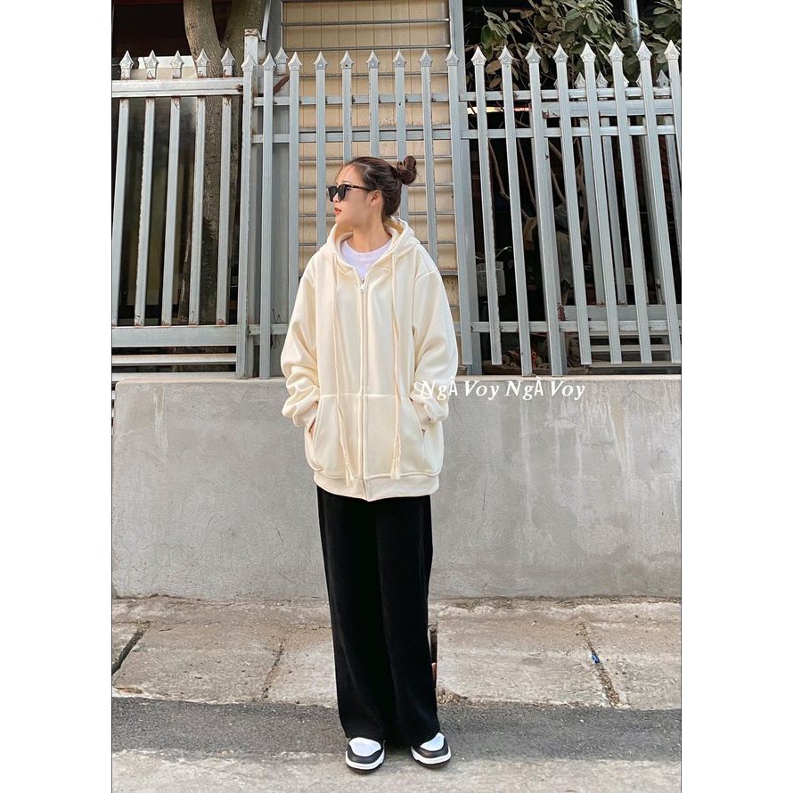 ÁO KHOÁC HOODIE ZIP DÂY BẢN TO