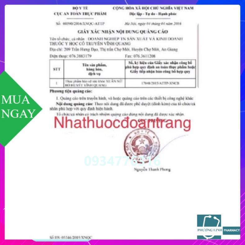 Xuân Nữ Bổ Huyết Vĩnh Quang chai 280ml