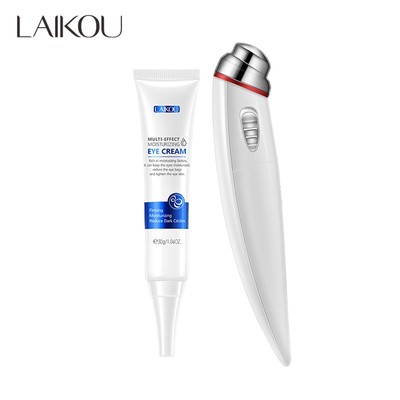 Kem dưỡng da mắt LAIKOU loại bỏ nếp nhăn quầng thâm chống lão hóa xóa bọng mắt đa năng 30g có máy mát xa mắt