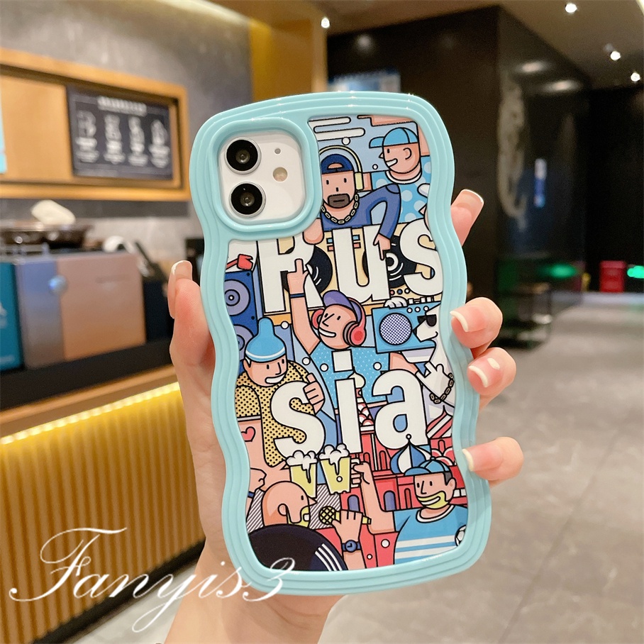 Ốp Điện Thoại Mềm Trong Suốt Họa Tiết Graffiti Cho iPhone 13 12 Mini 13 12 11 Pro Max X XR Xs Max