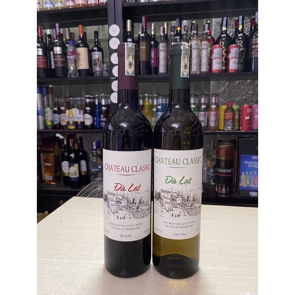 Vang Đà Lạt Chateau Classic Trắng 12 750ml