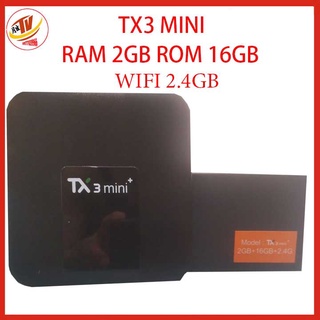 [kèm khiển giọng nói] Android Tivi Box Tanix TX3 Mini - Ram 2GB Rom 16GB Android 9.0 - Bluetooth 4.0 Android TV Box TX3