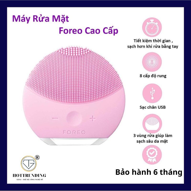 Máy Rửa Mặt Cao Cấp Rung Sóng Siêu Âm Sonic 4.0 - Rửa Sạch Sâu Da Mặt Hàng Chuẩn