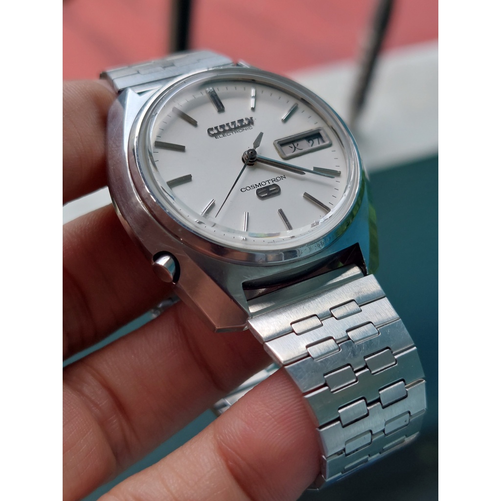 Đồng hồ nam Citizen CosmoTron pin kim trôi hàng Si