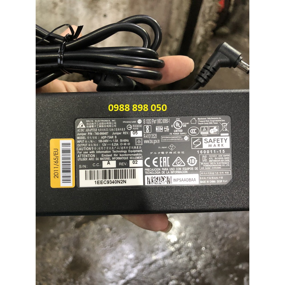 [Mã ELHACE giảm 4% đơn 300K] ADAPTER 12V 6.25A (HÀNG CAO CẤP)