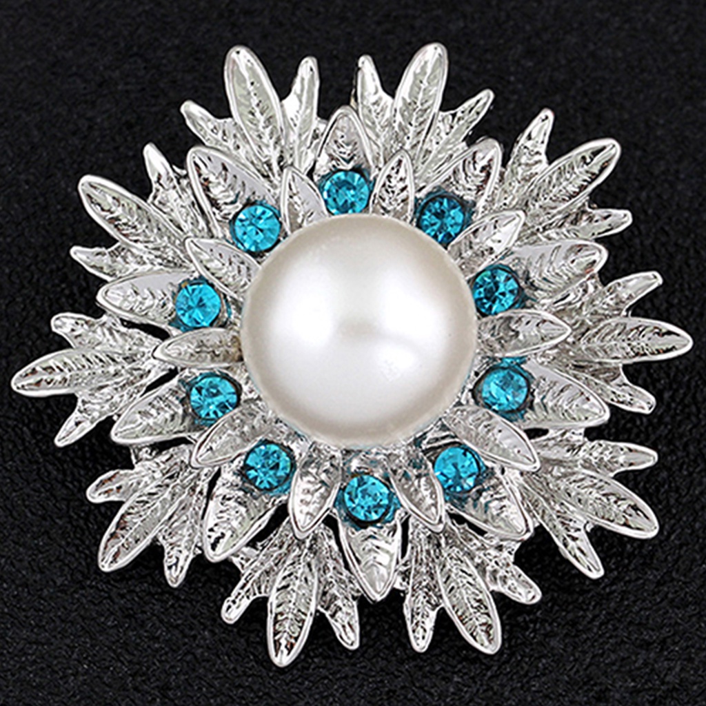 Ghim Cài Áo Hình Hoa Đính Ngọc Trai Nhân Tạo Thời Trang Cho Nữ