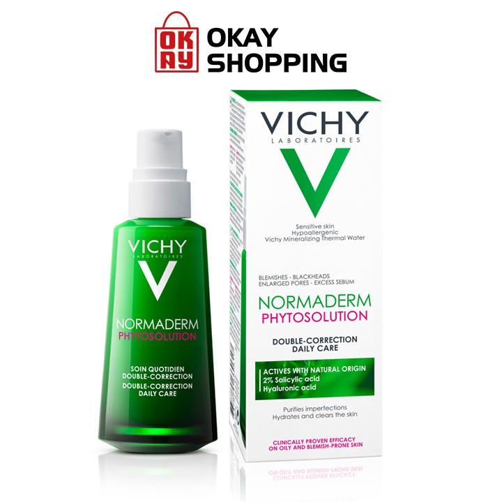 Kem dưỡng ẩm cho da dầu mụn giúp giảm mụn, phục hồi da Vichy Double-Correction 50ml | BigBuy360 - bigbuy360.vn